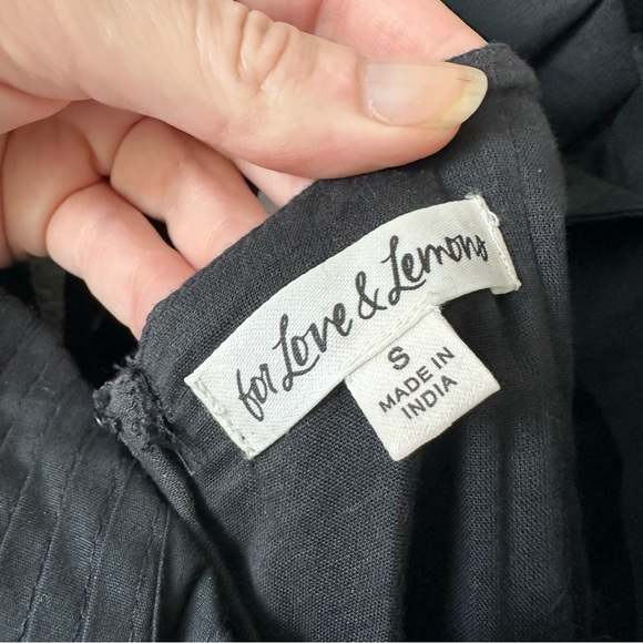 For Love & Lemons Ruth Mini Dress in Black SZ S - Picture 8 of 10